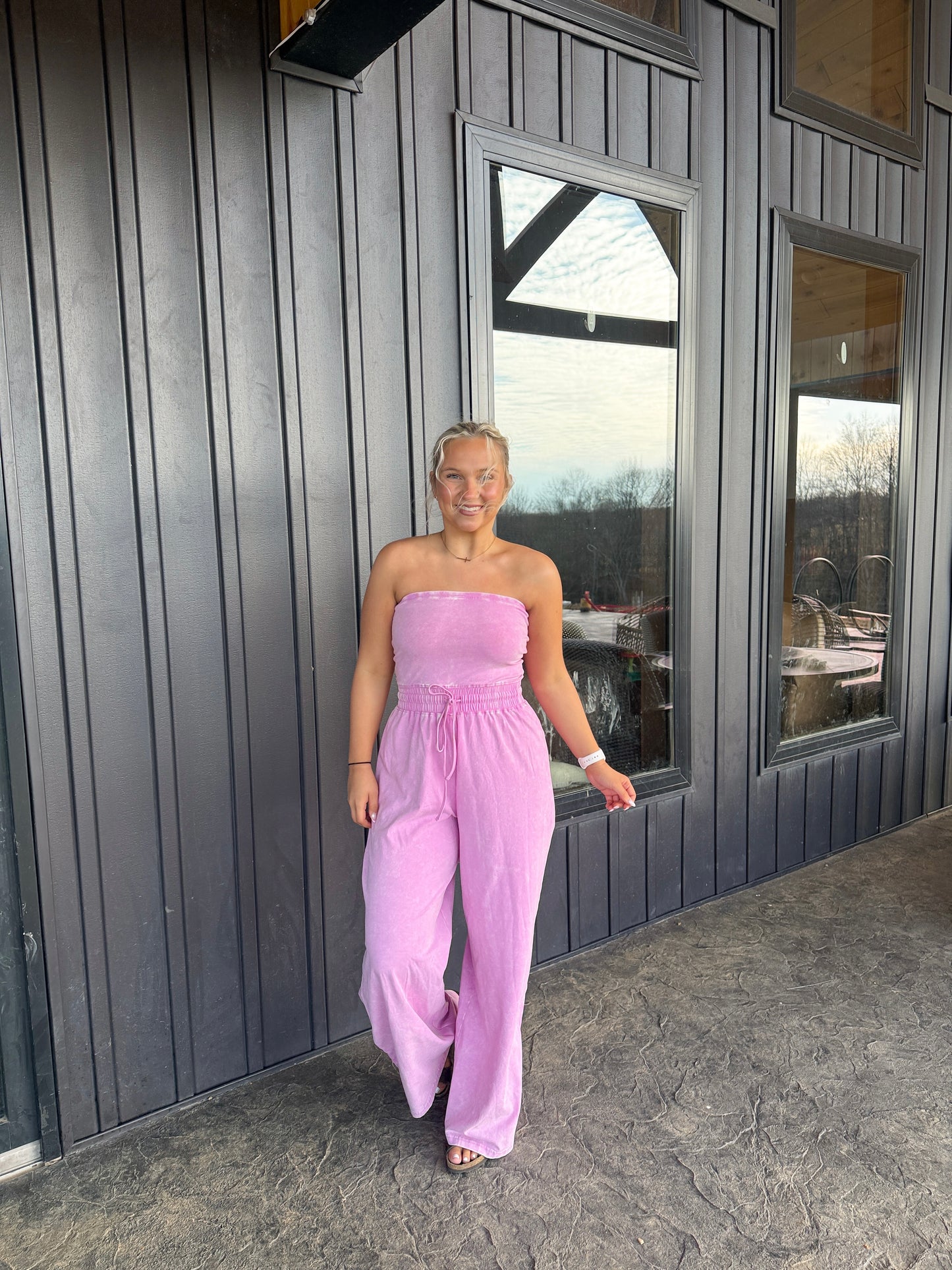 147. Strapless Jumpsuit