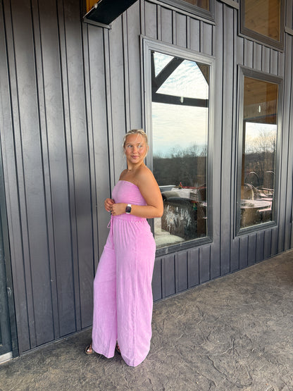 147. Strapless Jumpsuit