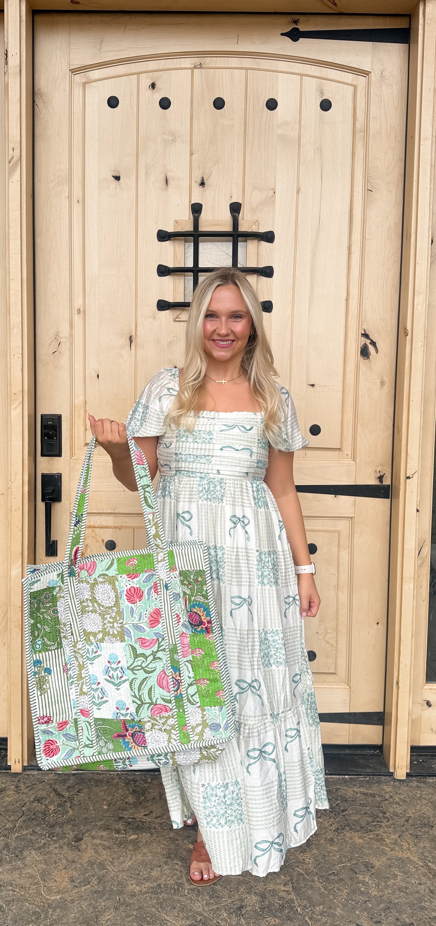 #159. Patterned Maxi Dress