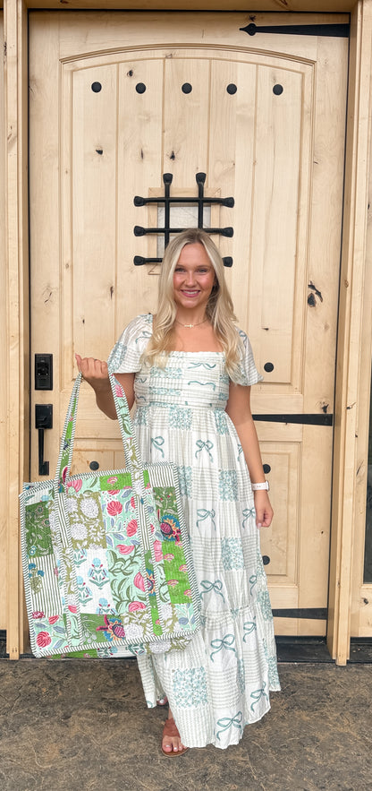 #162. Quilted Tote Bag