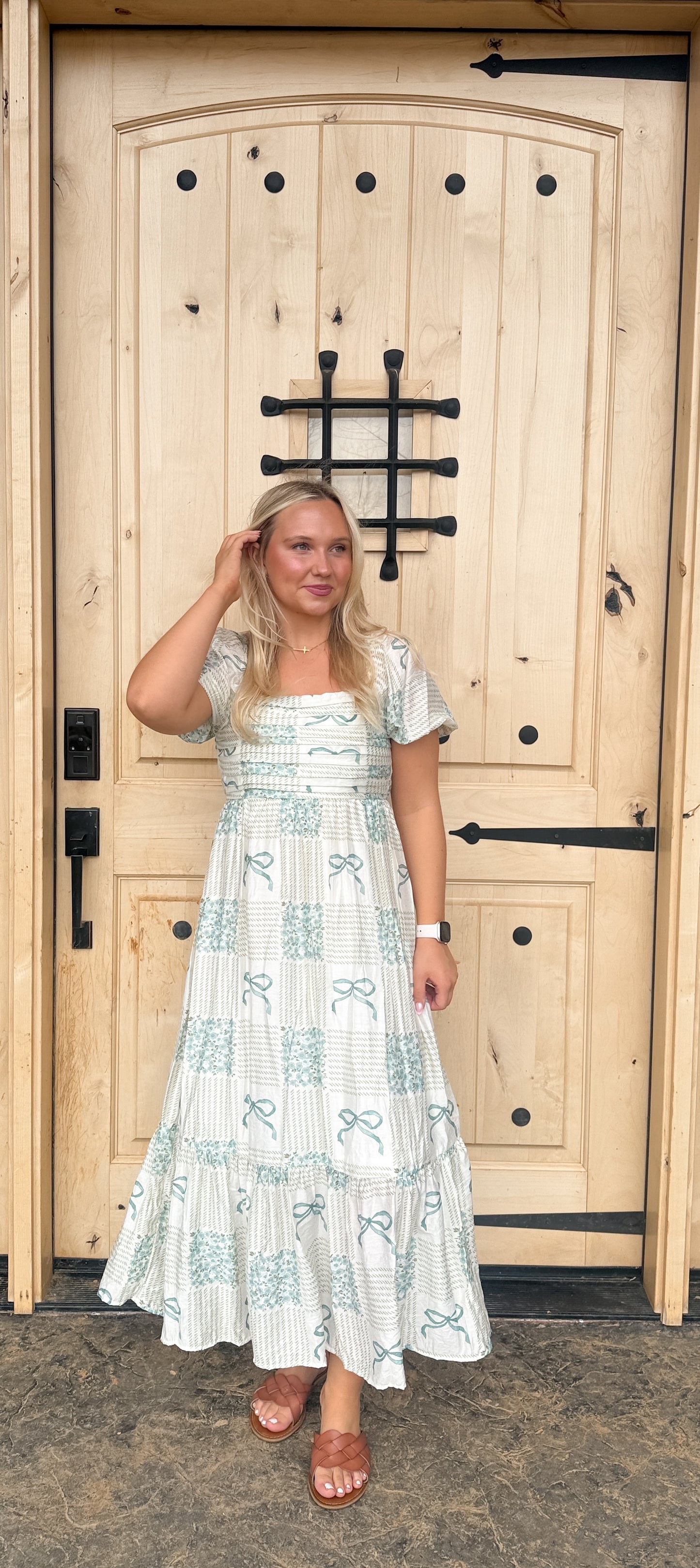 #159. Patterned Maxi Dress