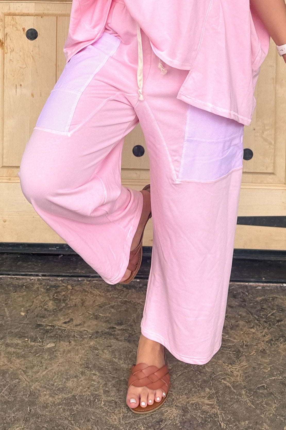 #164. Striped Pocket Barrel Pants