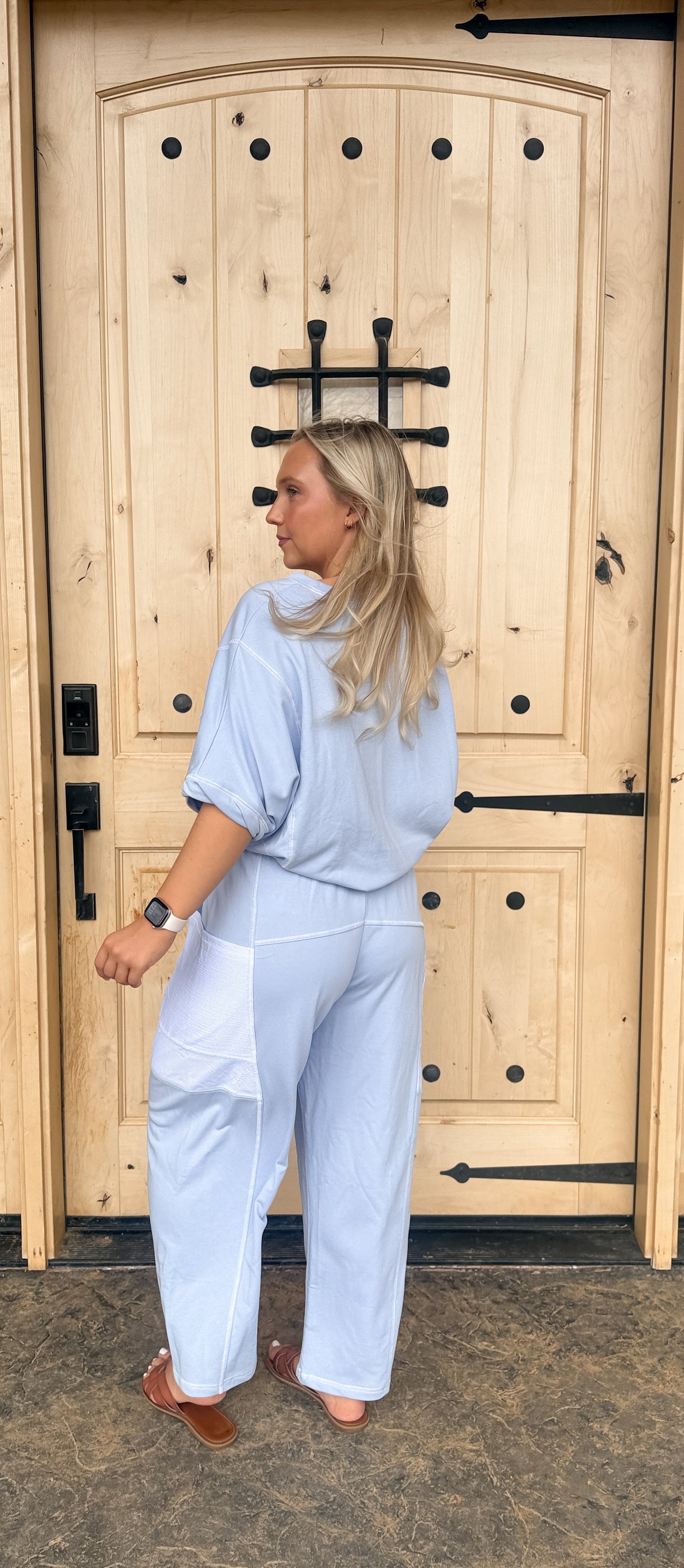 #164. Striped Pocket Barrel Pants