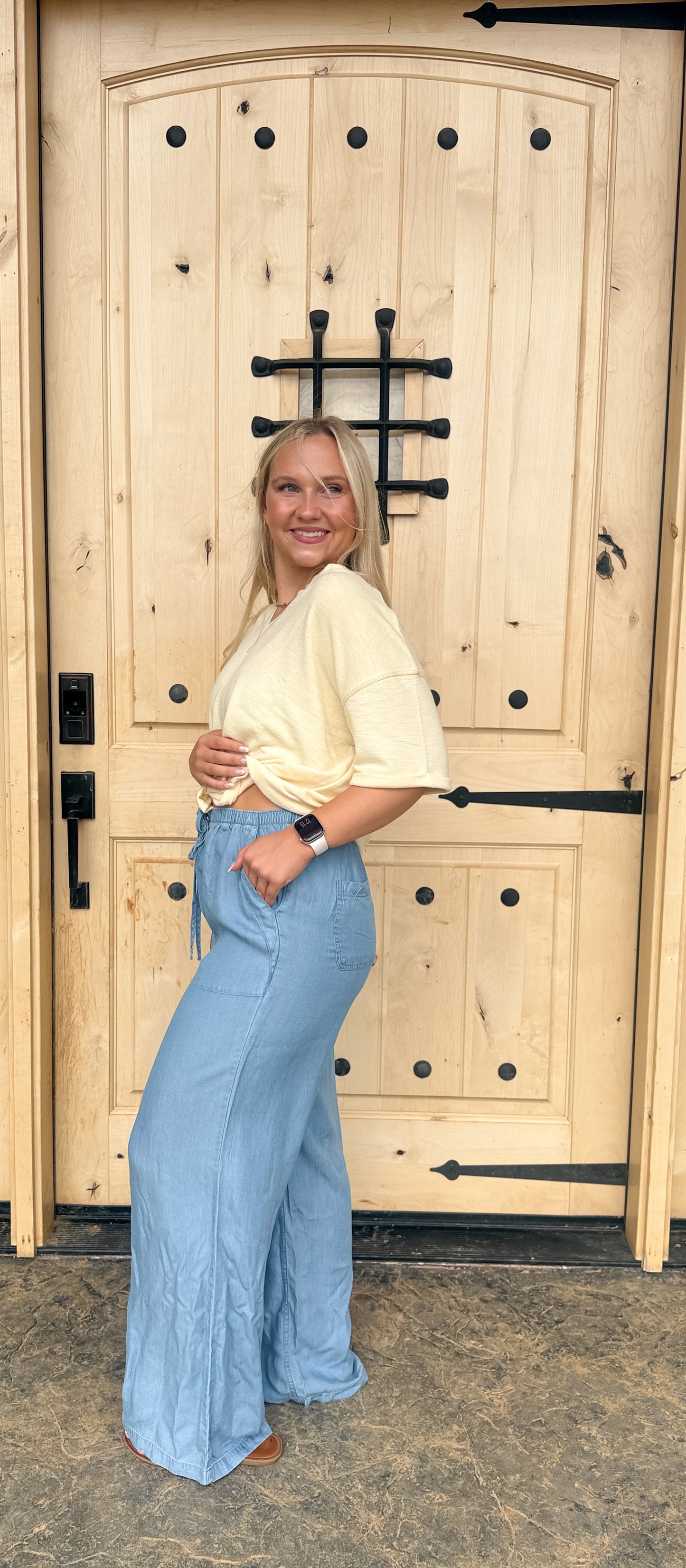 #165. Drawstring Wideleg Pants