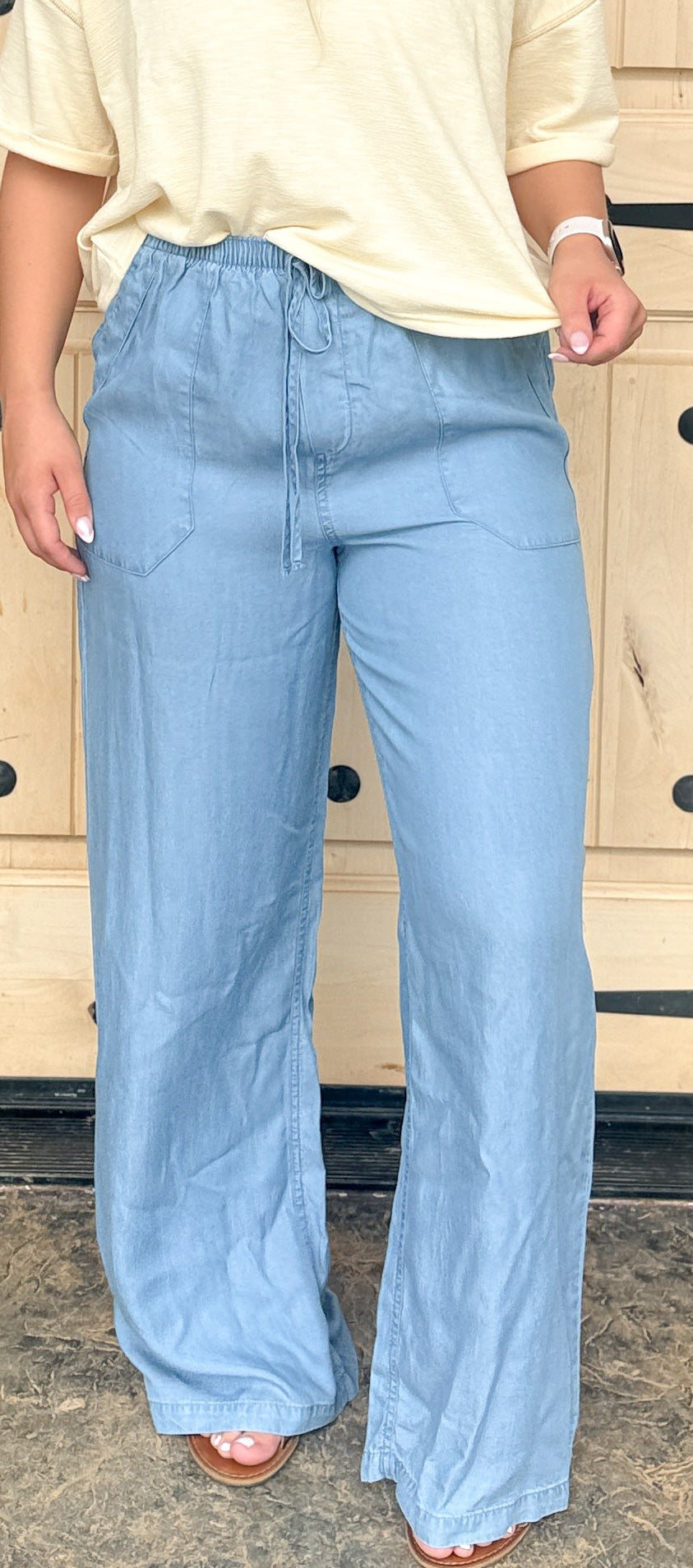 #165. Drawstring Wideleg Pants