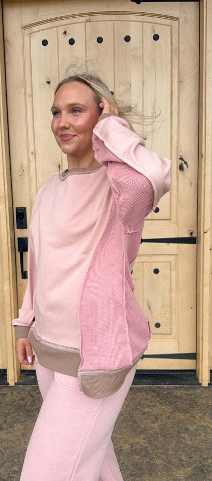 #168. Waffle Detail Crewneck