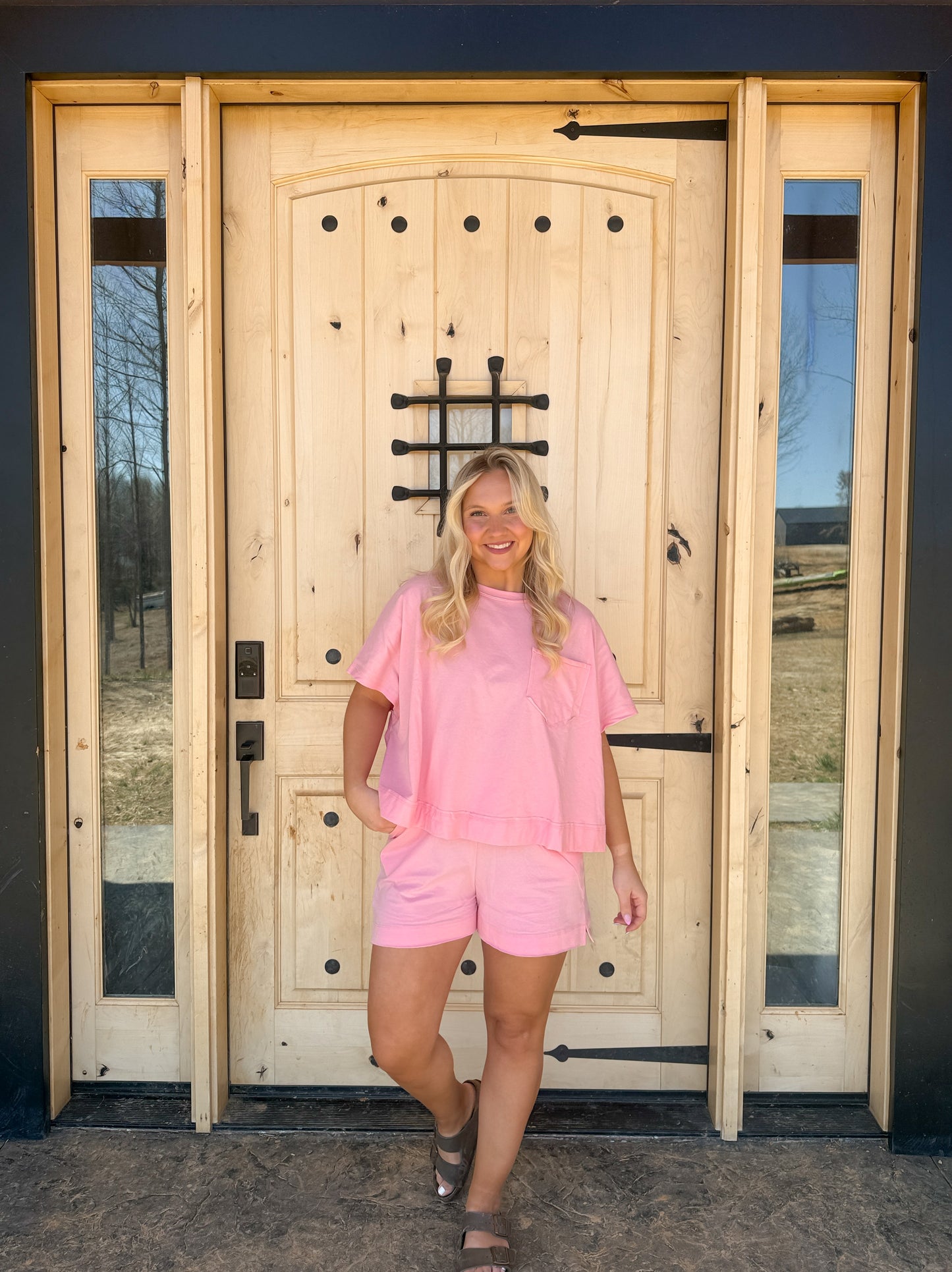 #182. Boxy Top Short Set