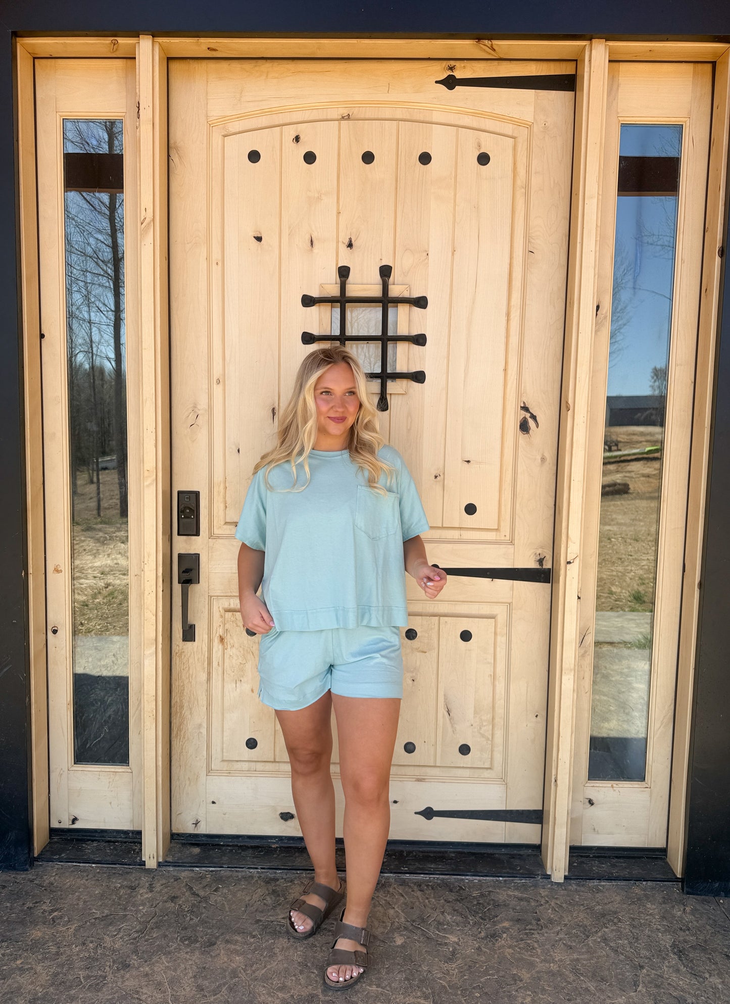 #182. Boxy Top Short Set