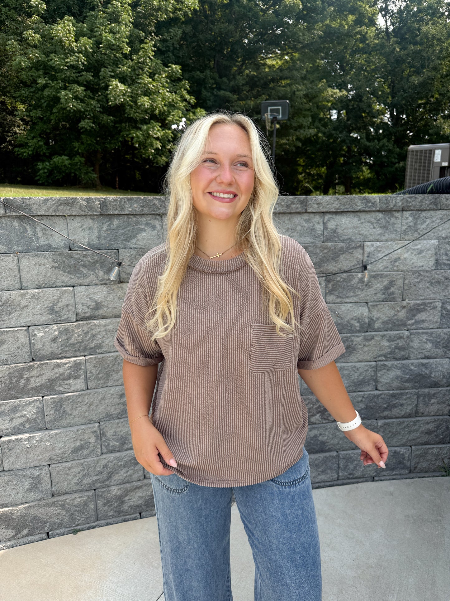 #68. Ribbed Top