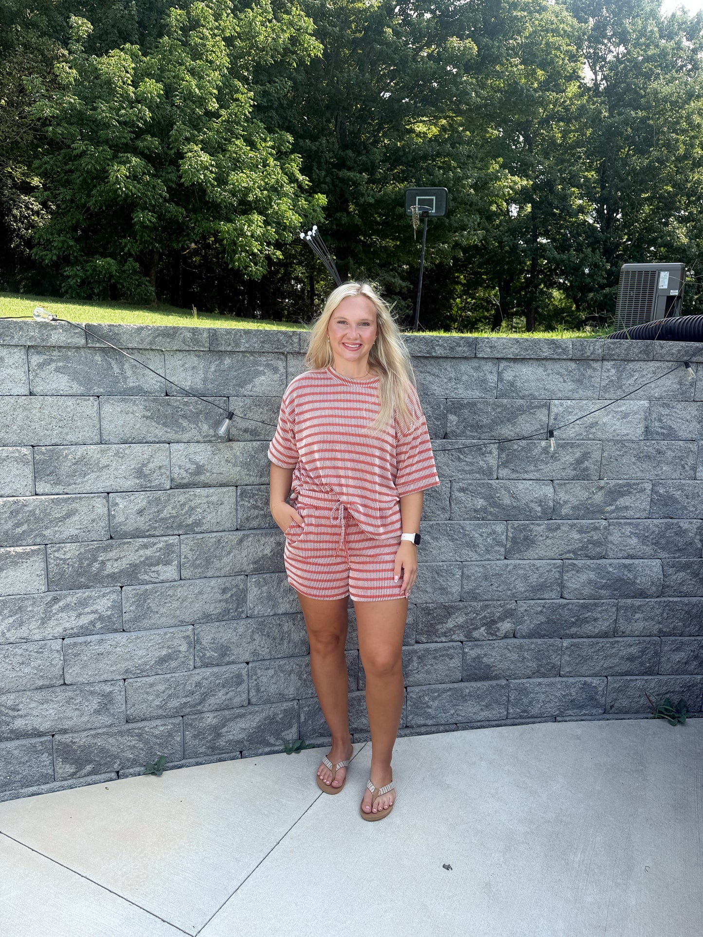 #71. Ribbed Striped Set