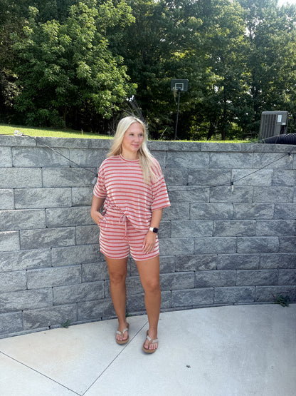 #71. Ribbed Striped Set