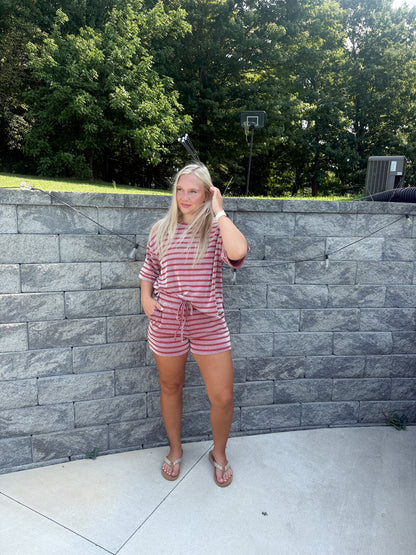 #71. Ribbed Striped Set