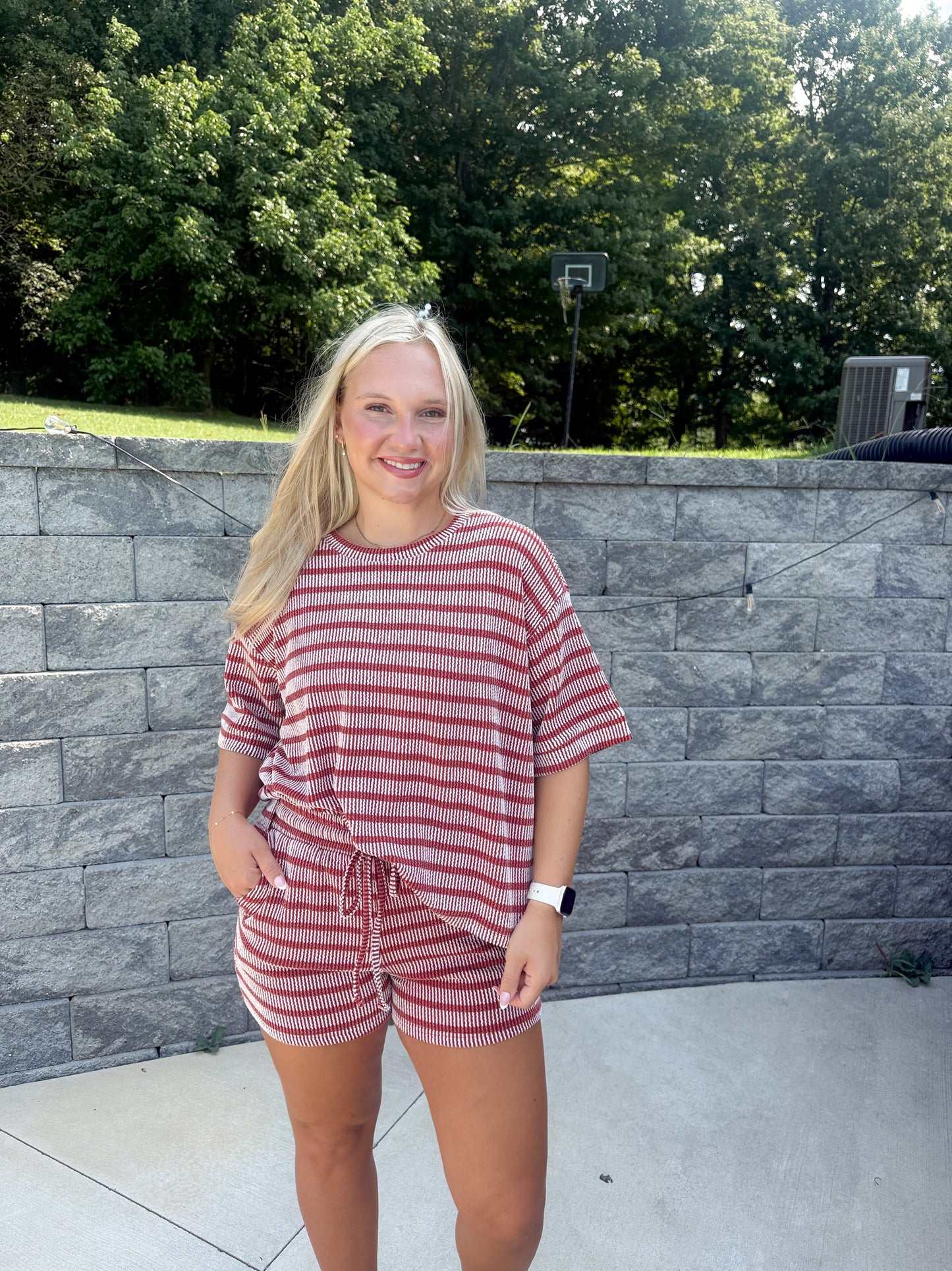 #71. Ribbed Striped Set