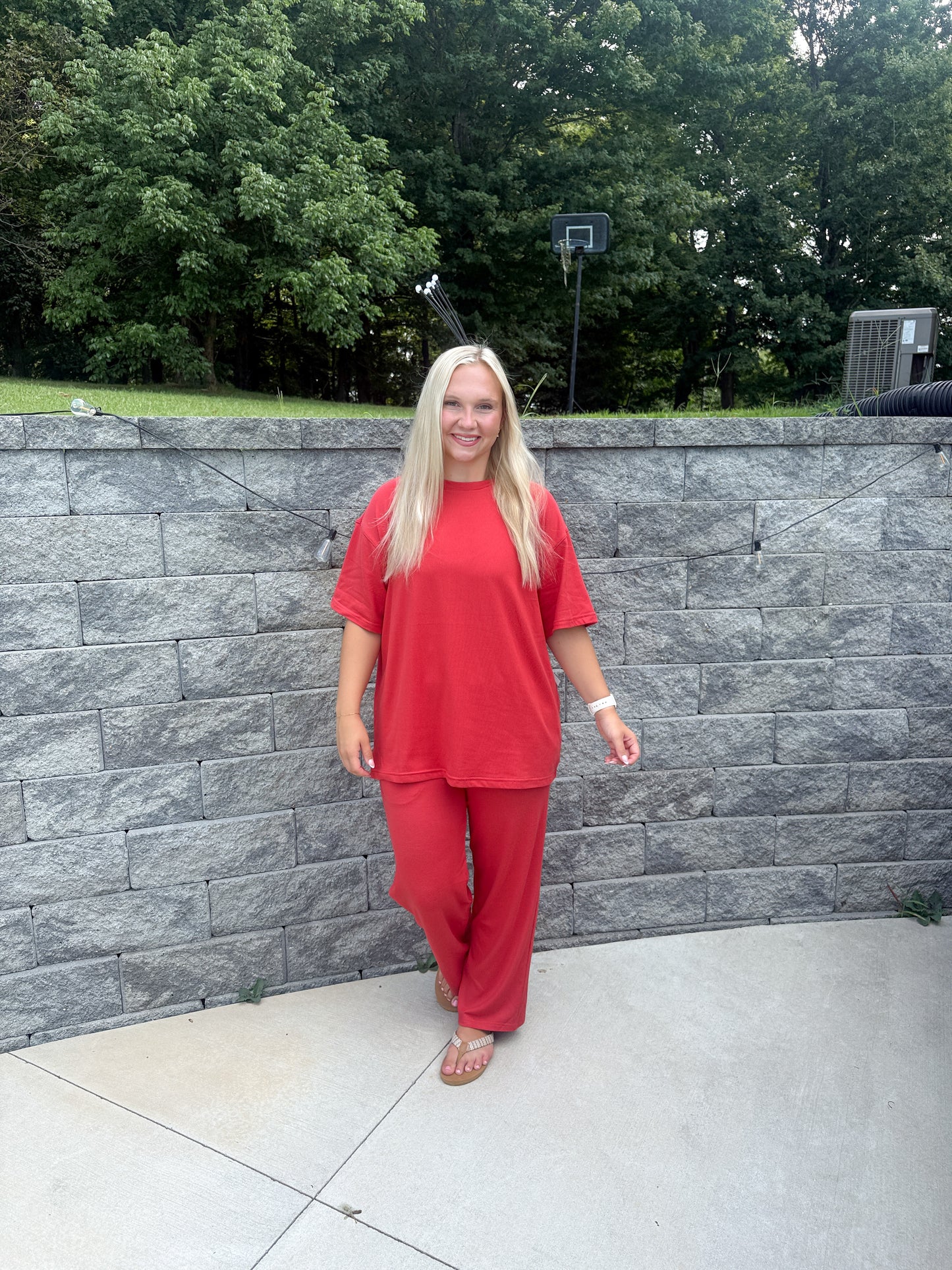 #73. Brushed Hacci Oversized Set
