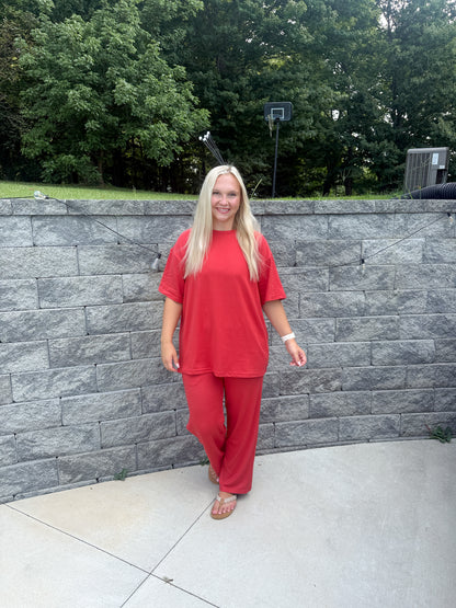 #73. Brushed Hacci Oversized Set