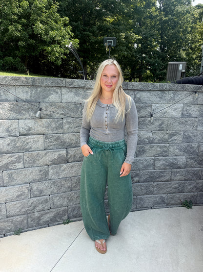 #75. Acid Washed Barrel Pants