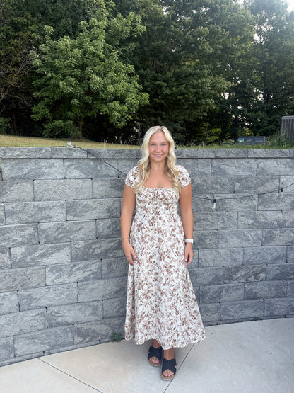 #102. Floral Midi Dress
