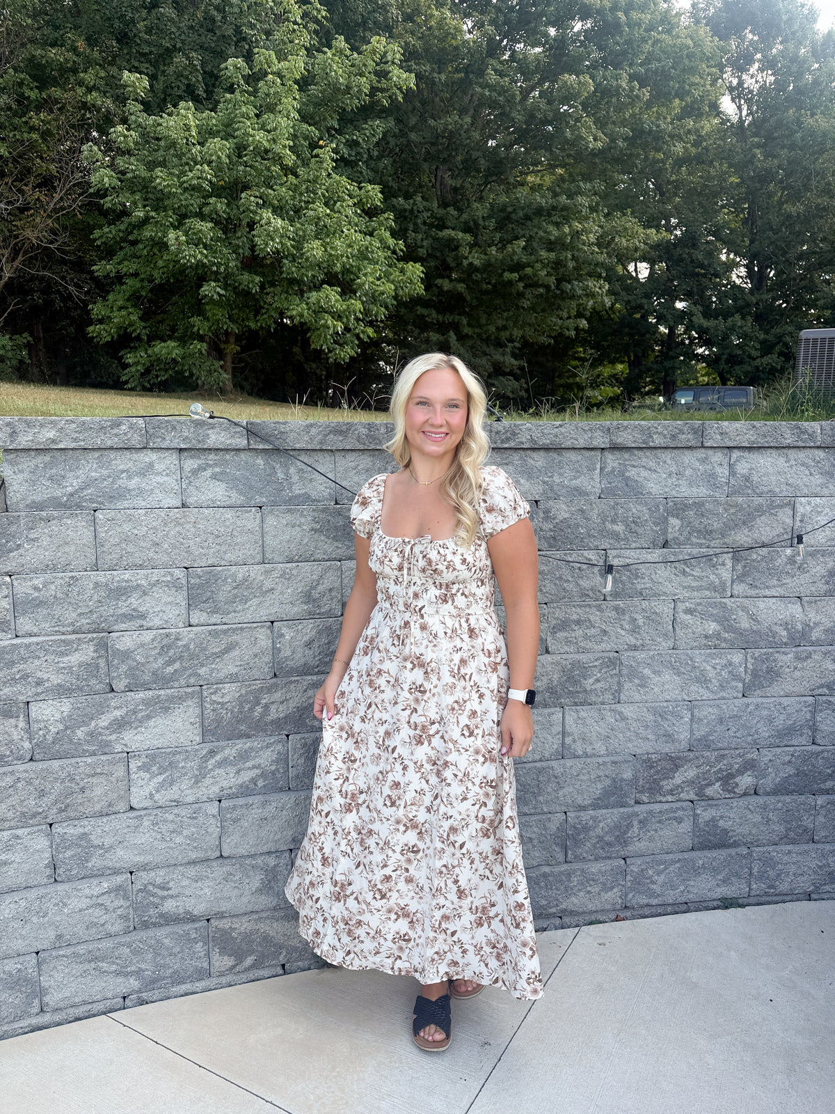 #102. Floral Midi Dress