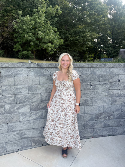#102. Floral Midi Dress