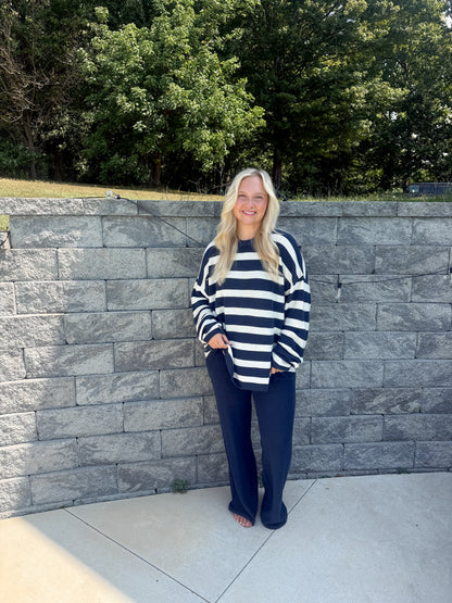 #107. Striped Knit Set
