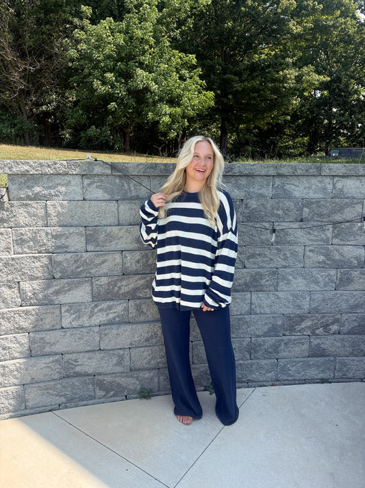 #107. Striped Knit Set