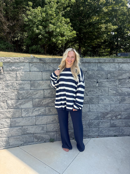 #107. Striped Knit Set
