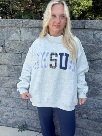 #95. "Jesus" Mock Neck