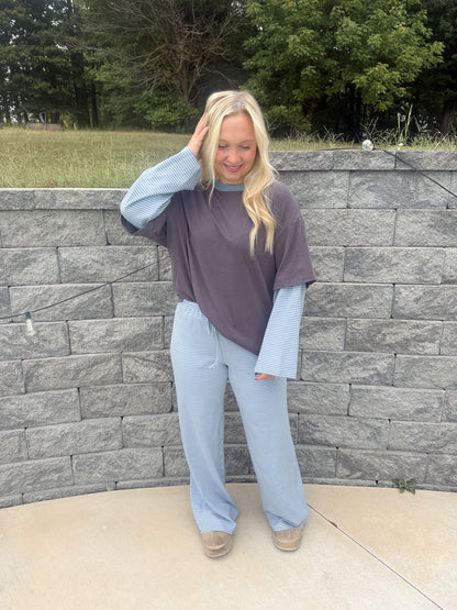 #120. Striped Layered Longsleeve
