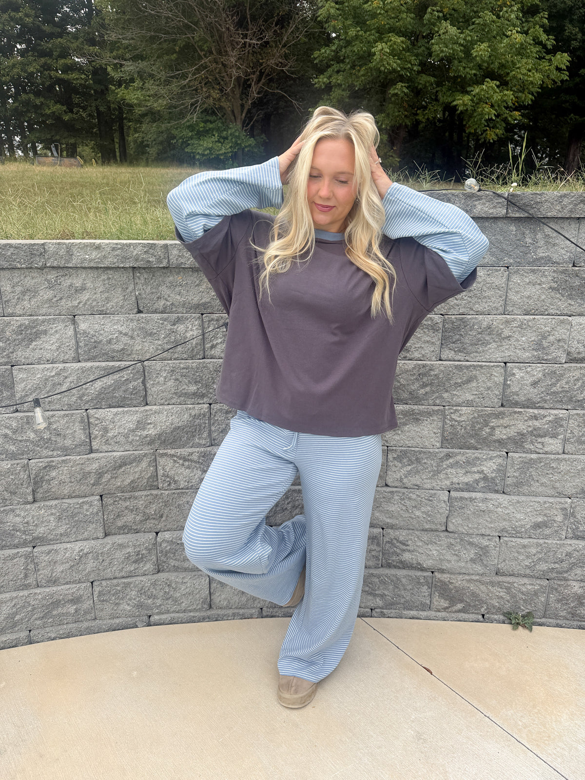 #120. Striped Layered Longsleeve