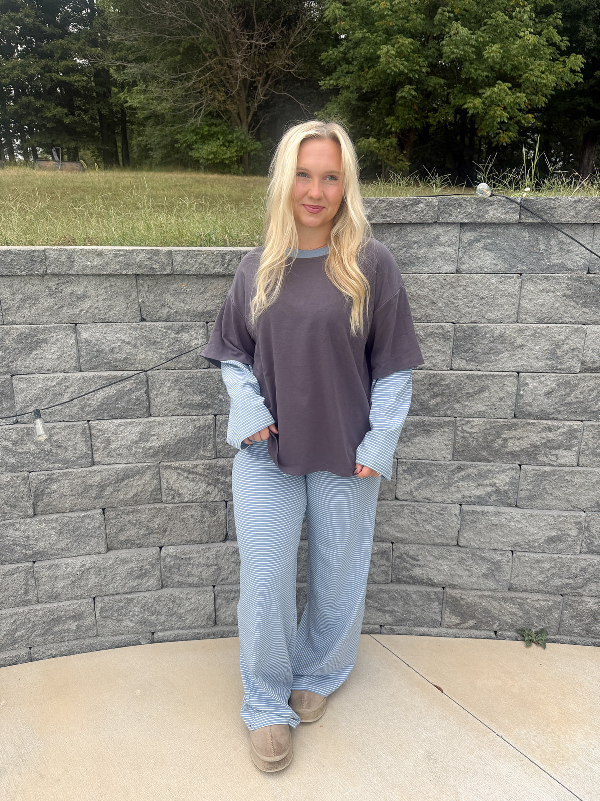 #120. Striped Layered Longsleeve