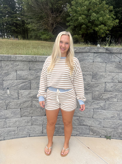 #113. Stripe Short Set