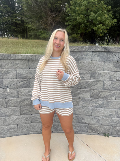 #113. Stripe Short Set