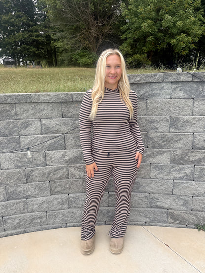 #116. Soft Modal Striped Set