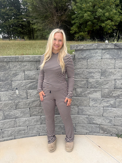 #116. Soft Modal Striped Set