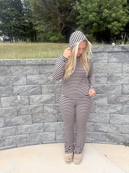 #116. Soft Modal Striped Set