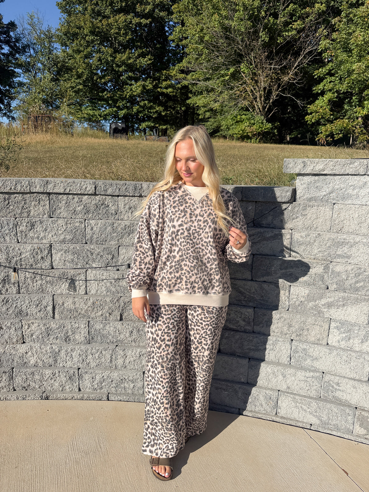 #129. Cheetah Print Crew Neck