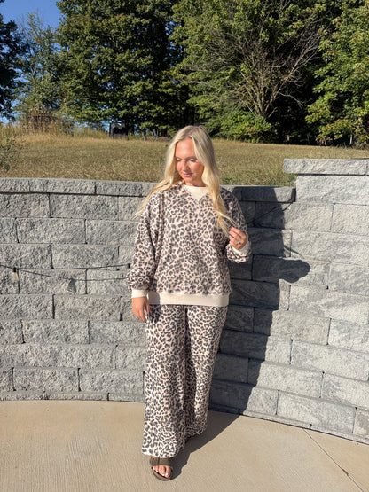 #129. Cheetah Print Crew Neck