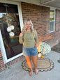#62. Fitted Long Sleeve Button Top