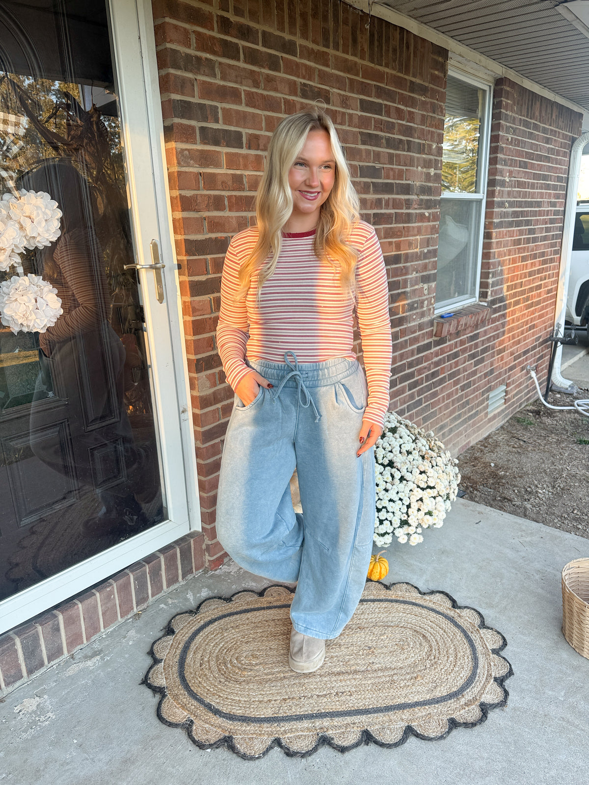 #61. Striped Ribbed Long Sleeve