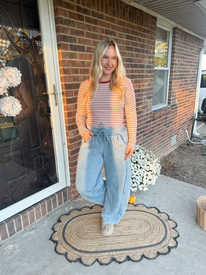 #61. Striped Ribbed Long Sleeve