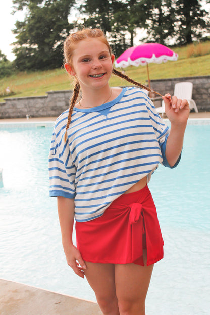 #39. Terry Cloth Short Sleeve Top