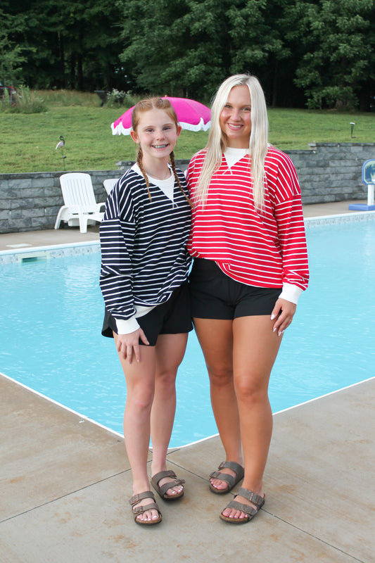 #32. Striped Crewneck