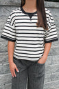 #39. Terry Cloth Short Sleeve Top