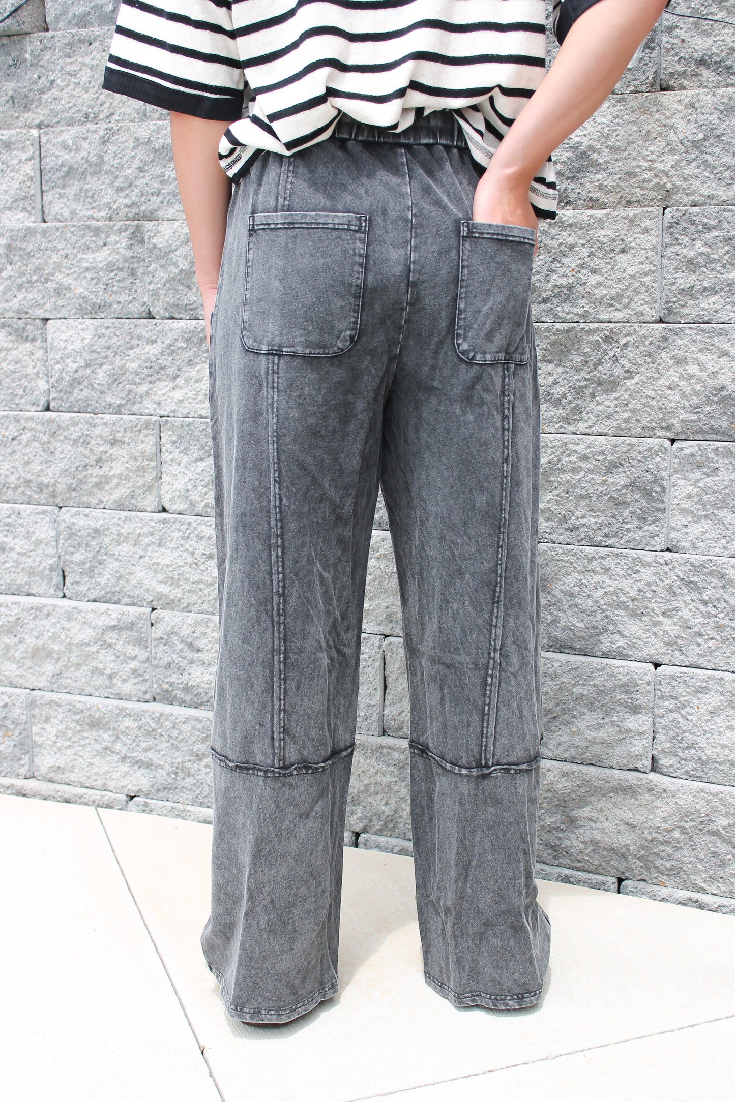 #48. Acid Washed Cargo Pant