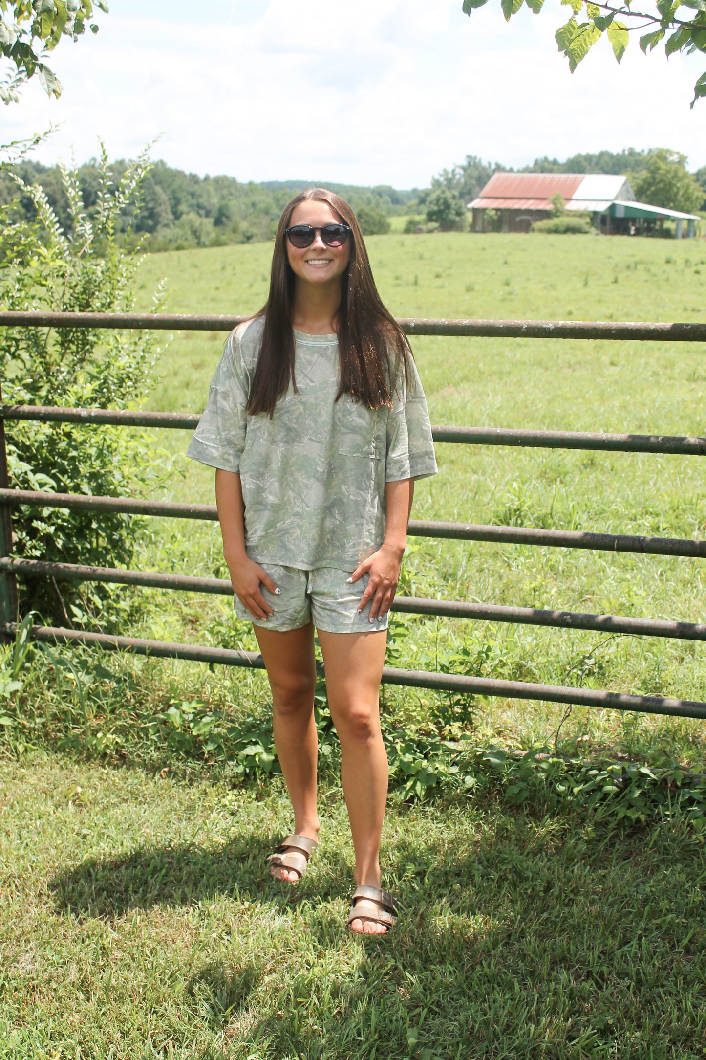 #45. Camo Short Sleeve Set