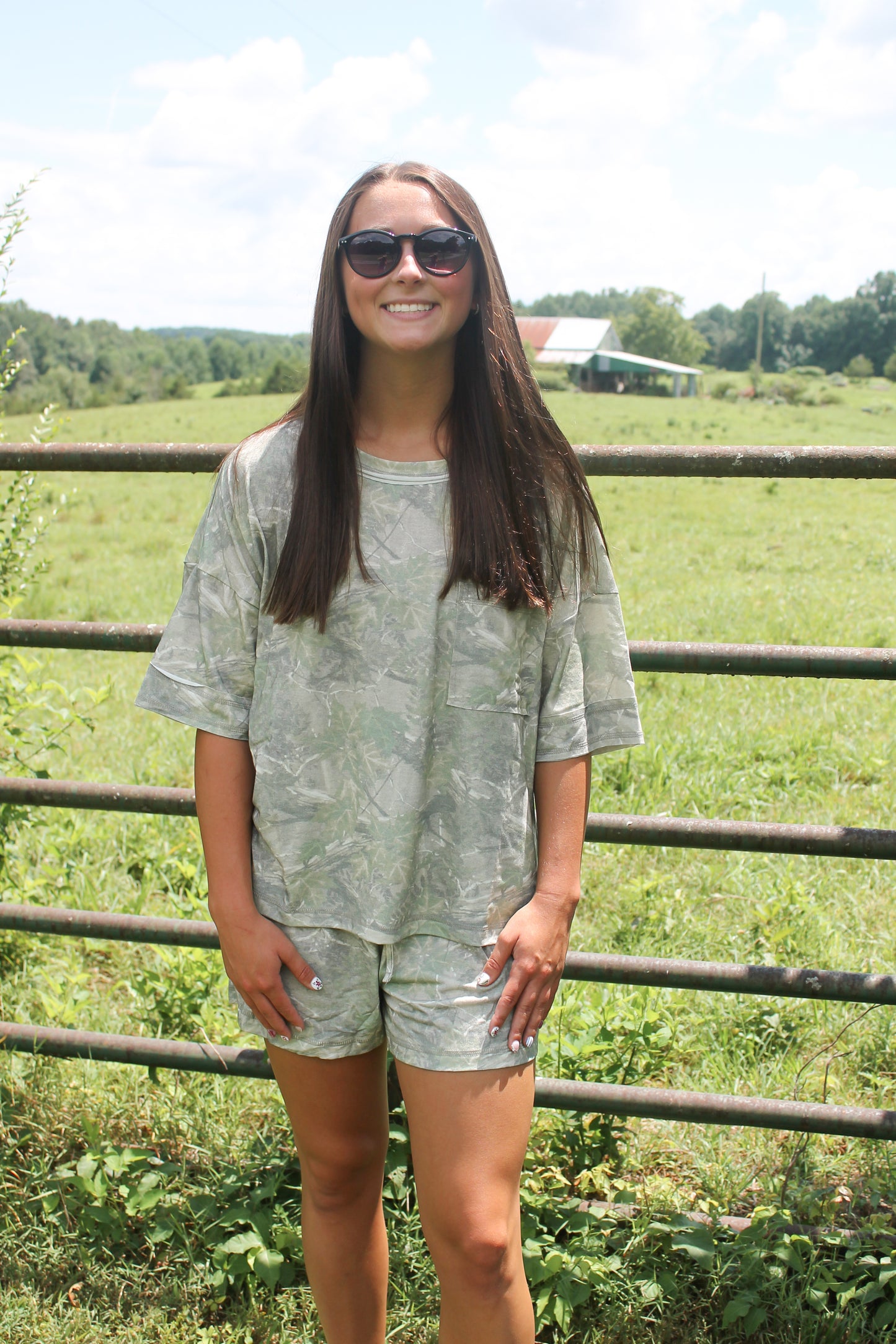#45. Camo Short Sleeve Set