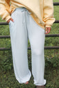 #51. CONTRAST STRIPED WIDE-LEG PANTS