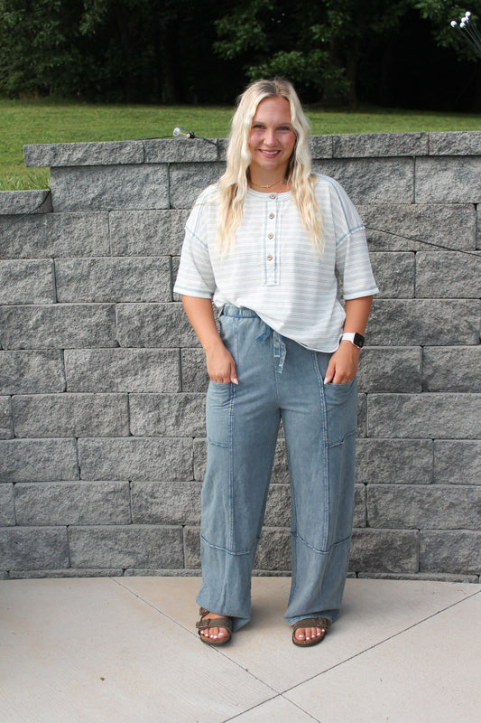 #48. Acid Washed Cargo Pant