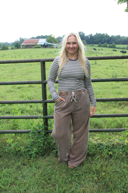 #56. JOA Washed Wide Leg Pants