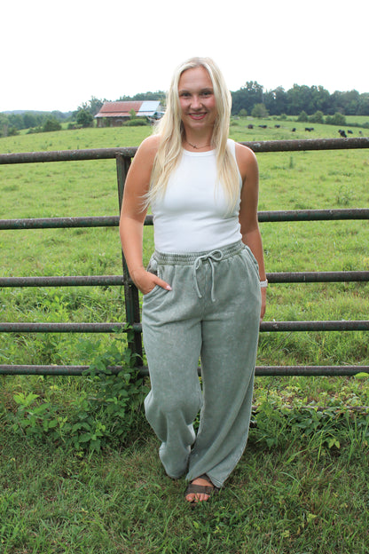 #56. JOA Washed Wide Leg Pants
